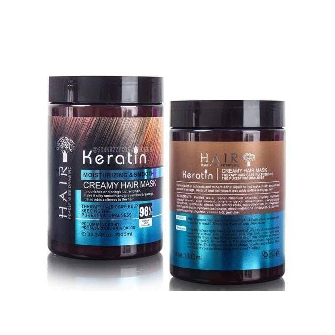Keratin Straightening  Moisturizing & Smooth Creamy Hair Mask 1Kg