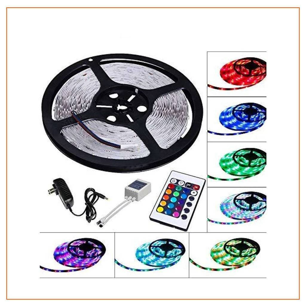 5M RGB Waterproof LED Strip Light12V Current With Remote Controller