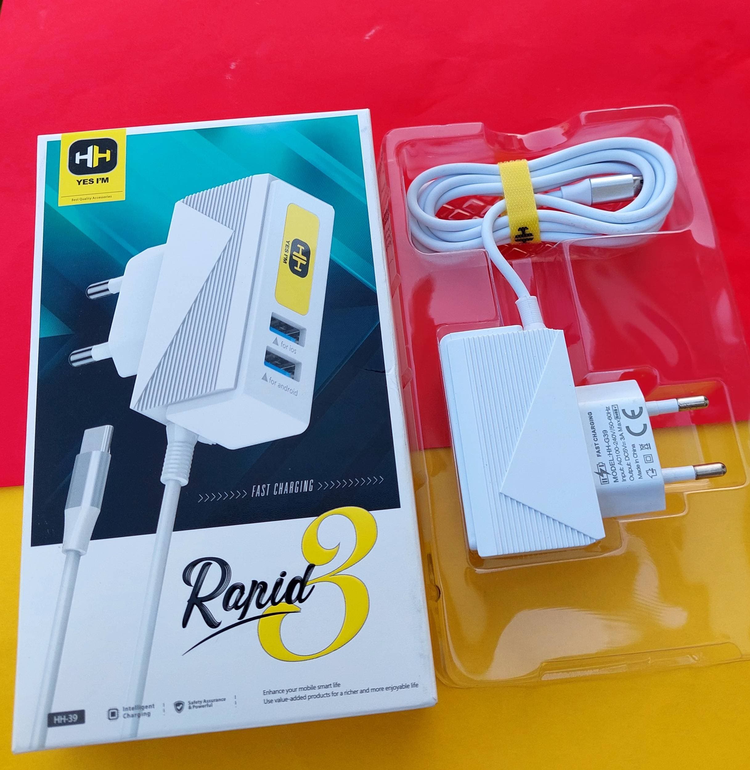 HH I'M  Best Fast Charger  3 A Max/ Fast Mobile  Charger
