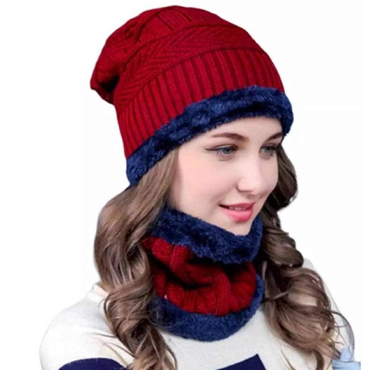 Winter Beanie Fleece Cap & Neck For Men & Women
