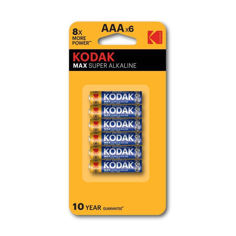 Kodak Max Super Alkaline Batteries -  Pack of 6 Cells