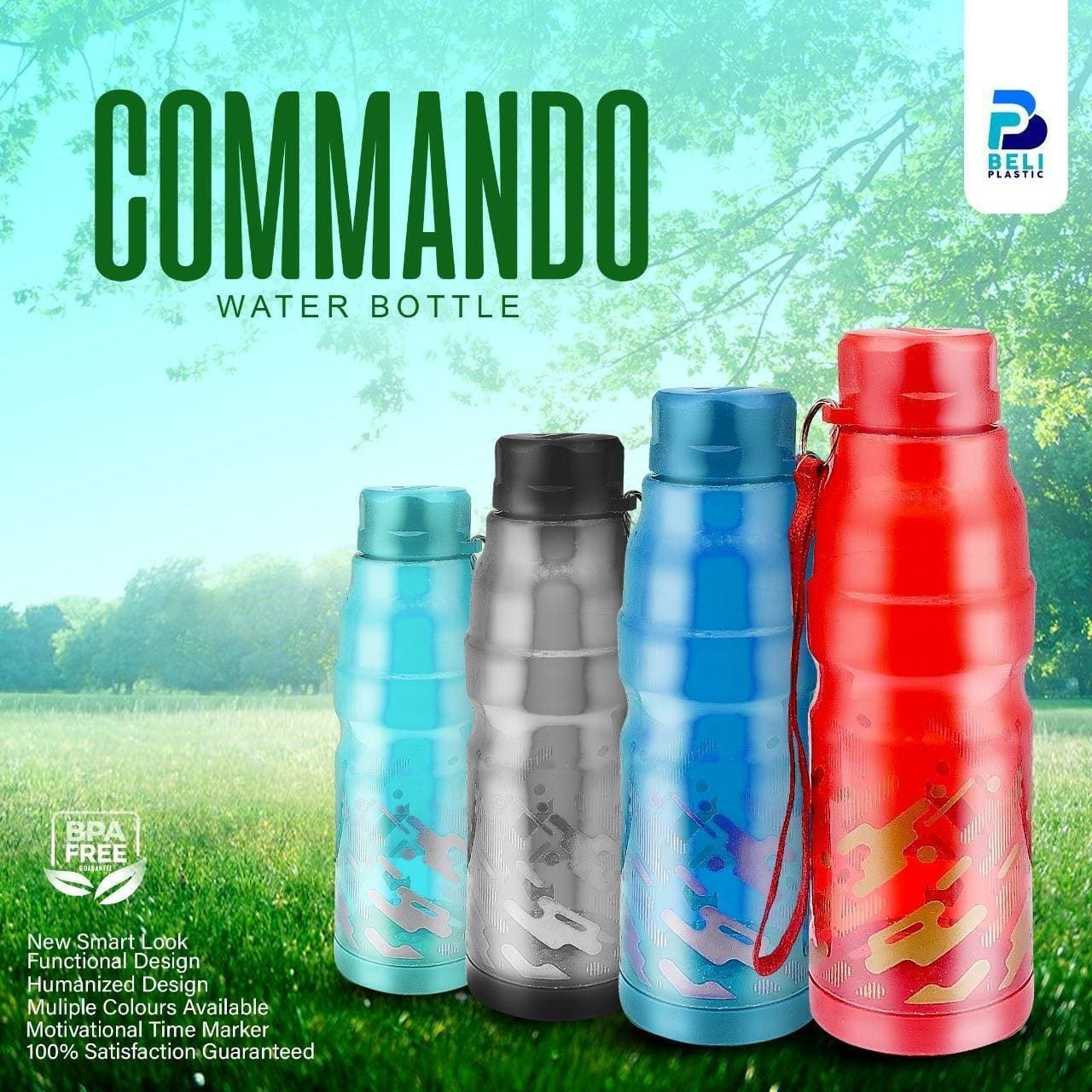 Commando Water Bottle For School - Office 500 Ml - 1-Piece