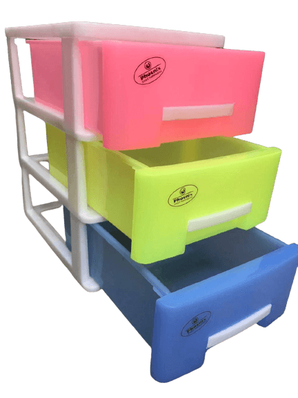Multipurpose Colourful Drawers 3 Steps