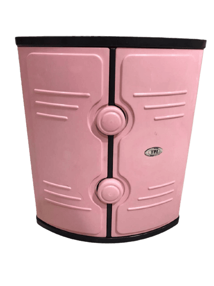 Corner Washroom Cabinet Covered