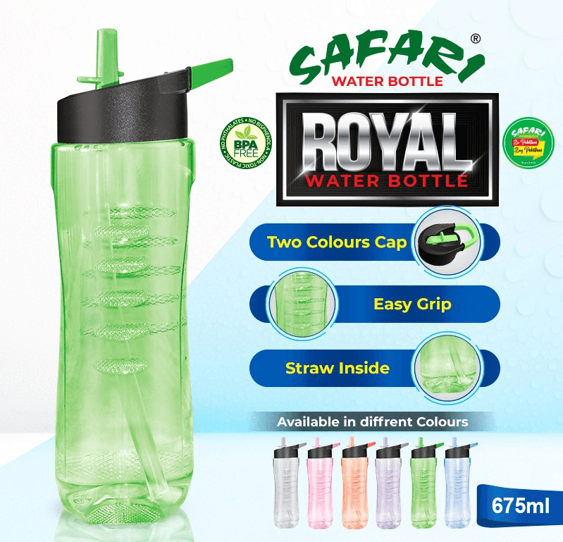 Safari Royal Water Bottle 675 ML Sports Look - 1 Piece