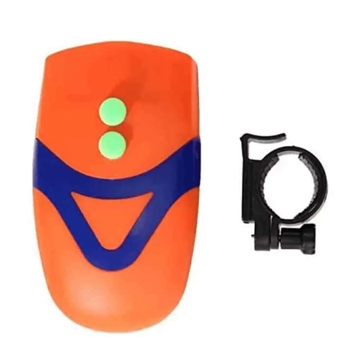 Led Front Head Light & Bell Horn Hooter Siren Alarm Bicycle Cycling