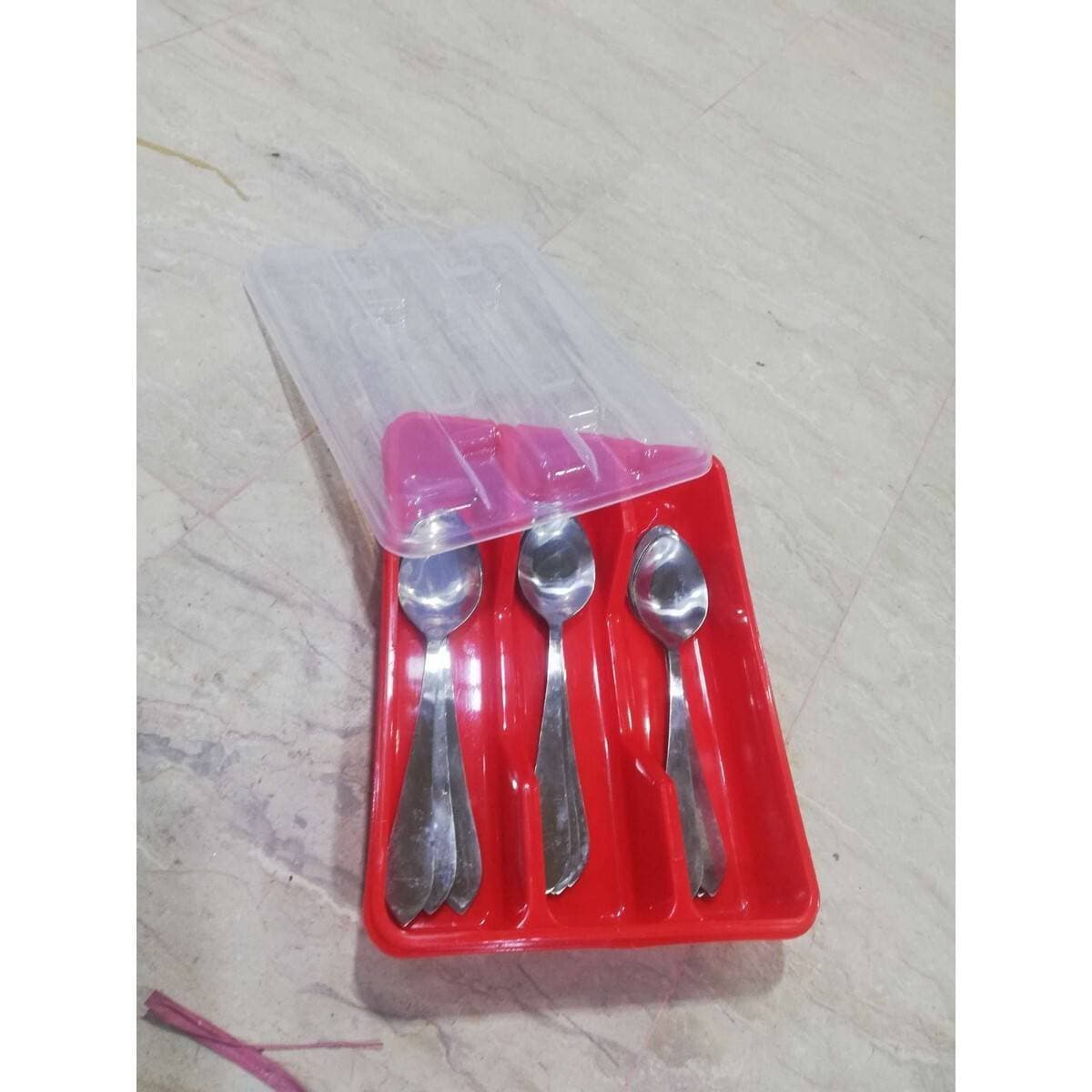 Cutlery Tray With Transparent Lid