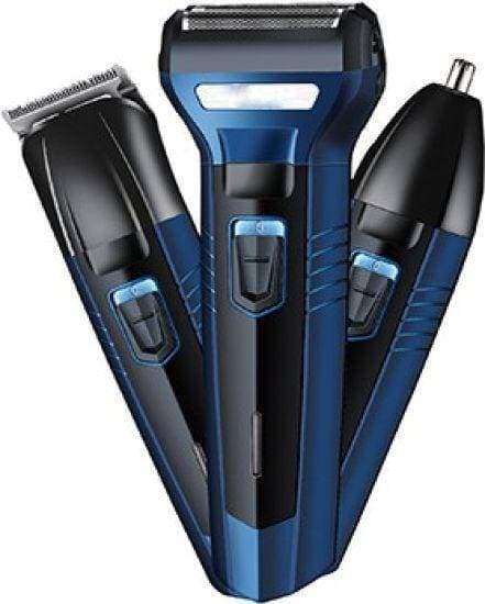 1-Set - Kemei Km-6330 3 In 1 Hair Trimmer Super Grooming Kit