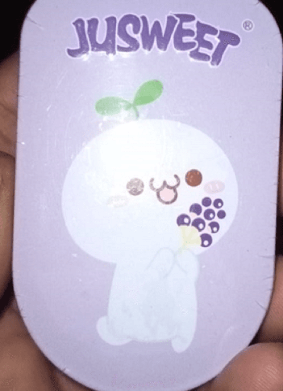 Jusweet Metal Box Sugarfree Fruity Flavour Mint Candy 1Xpack