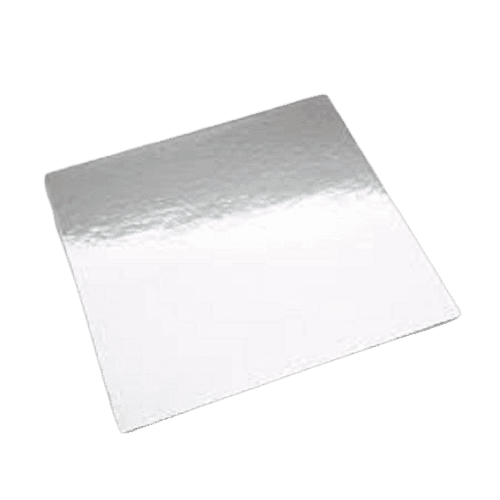 Pack Of 6 - Cake Board Square - Silver