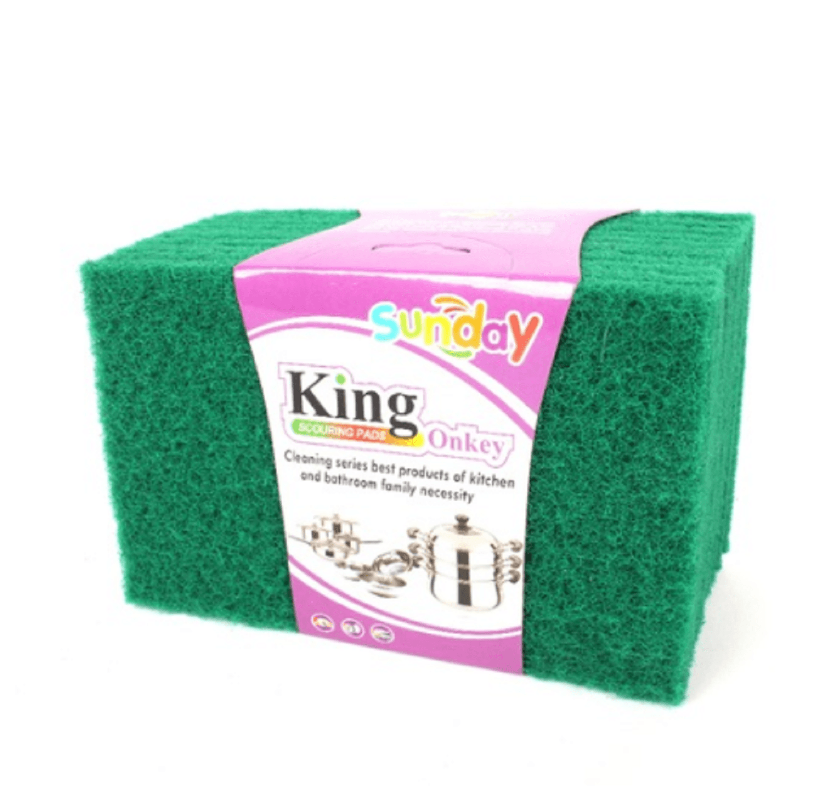 10 Pcs 10X15 Cm Size Scouring Pad Cleaning Pad Kitchen Pad Heavy Duty