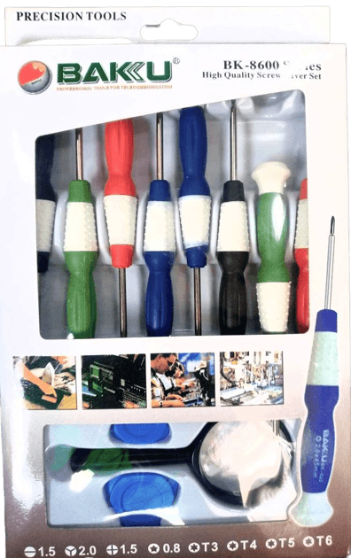 Set Of 11 - Tool Kit Including Magnifying Glass Telecommunication Screwdriver Set