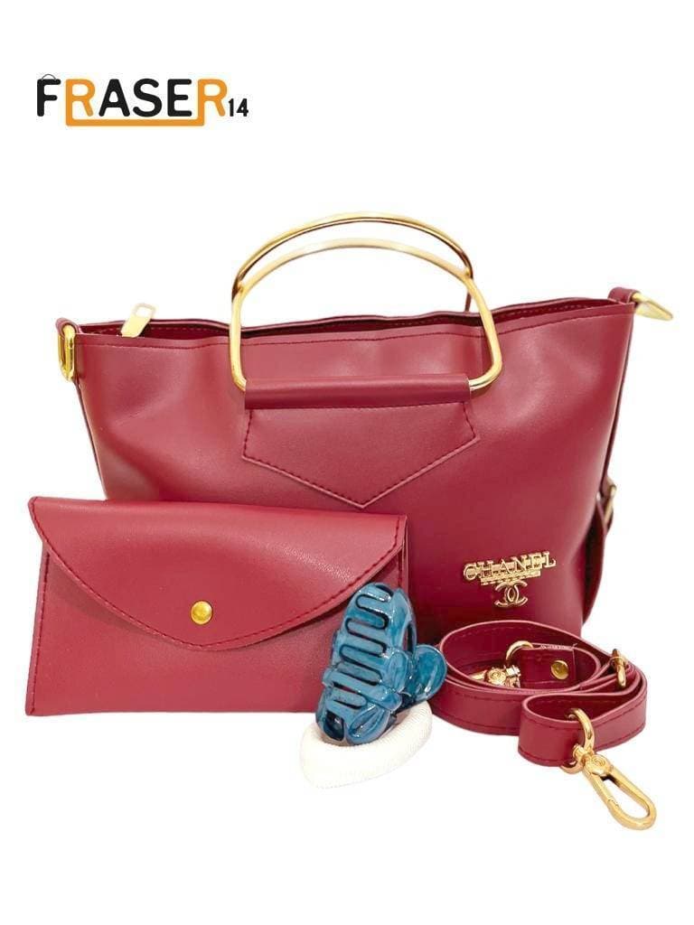 Chanel Unique PU Leather Handbag With Pouch For Women - 1 Pack