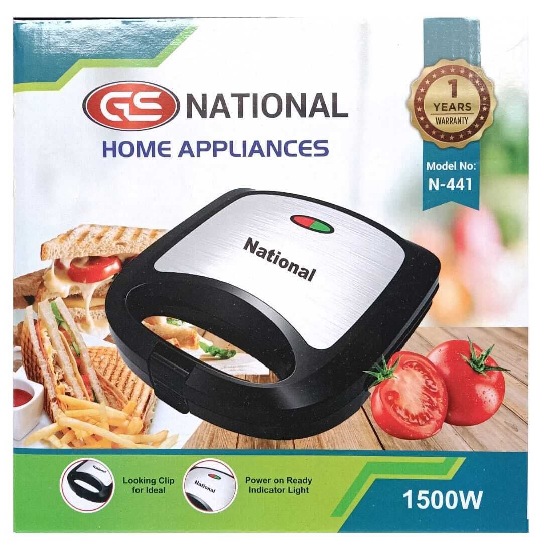 2 Slices Electric Sandwich Toast Maker 4 Half Slices
