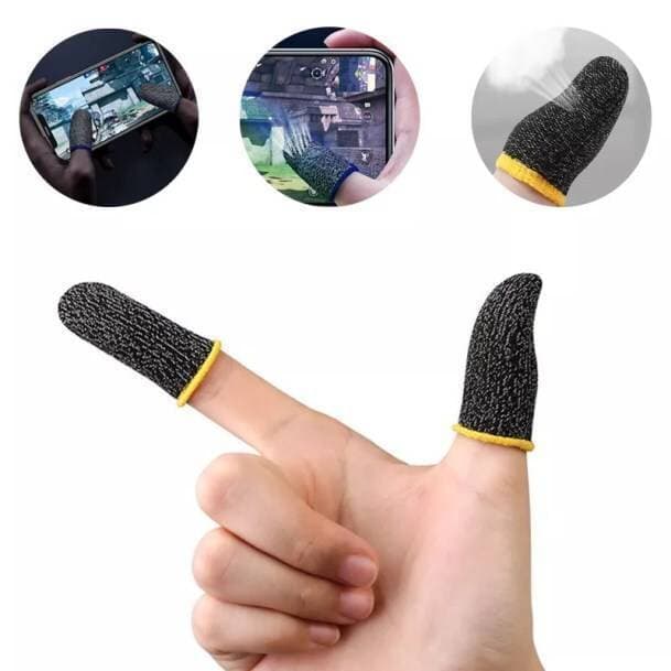Anti Sweat Breathable Thumb & Finger Gloves Sleeves for PUBG - 1 Pair