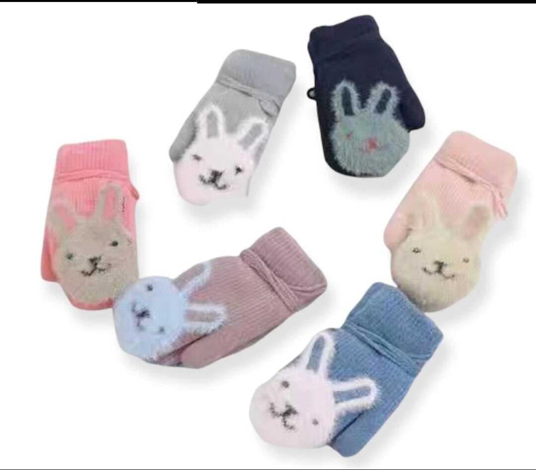 New Born Baby Wool Gloves - 1-Set
