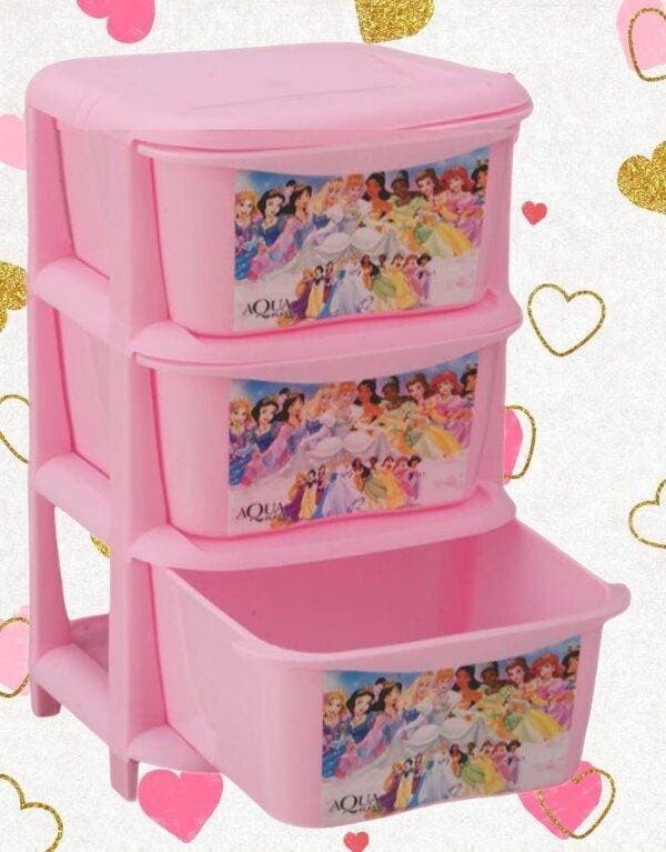 Kids Drawers Portable Kids Almirah 3 Layers Plastic Smart Draw