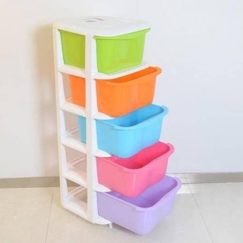 Five Drawer Plastic Storage Cabinets Locker