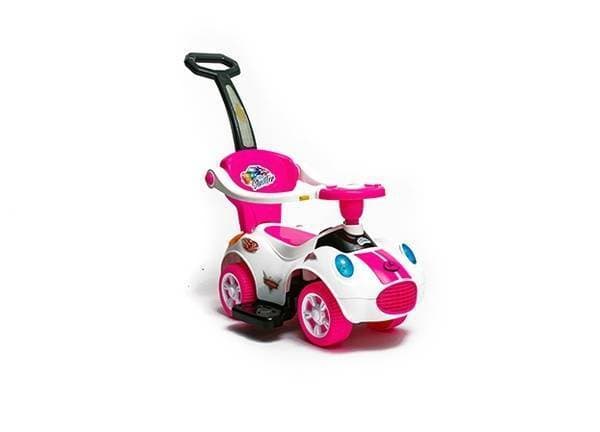Kids Baby Mini Stoller Smart Car High Decorated Push Car Kids Ride Car - Pink