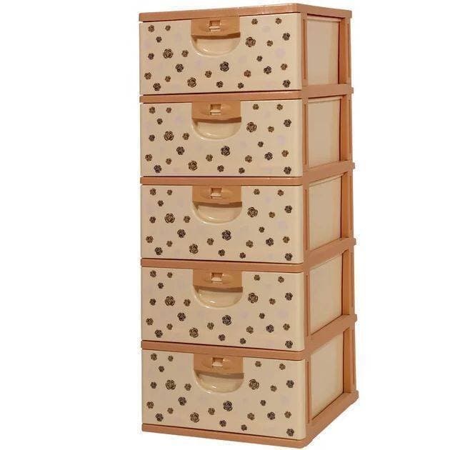 Kids Baby Cupboard Almirah Cabinet Box Storage Drawer - Orange