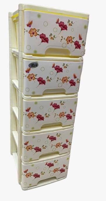 Kids Baby Cupboard Almirah Cabinet Box Storage Drawer - Lemon