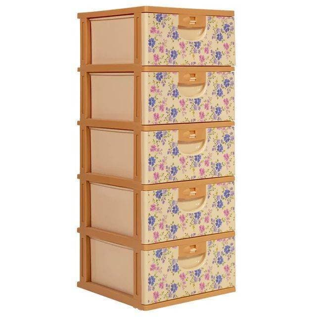 Kids Baby Cupboard Almirah Cabinet Box Storage Drawer - Flowers