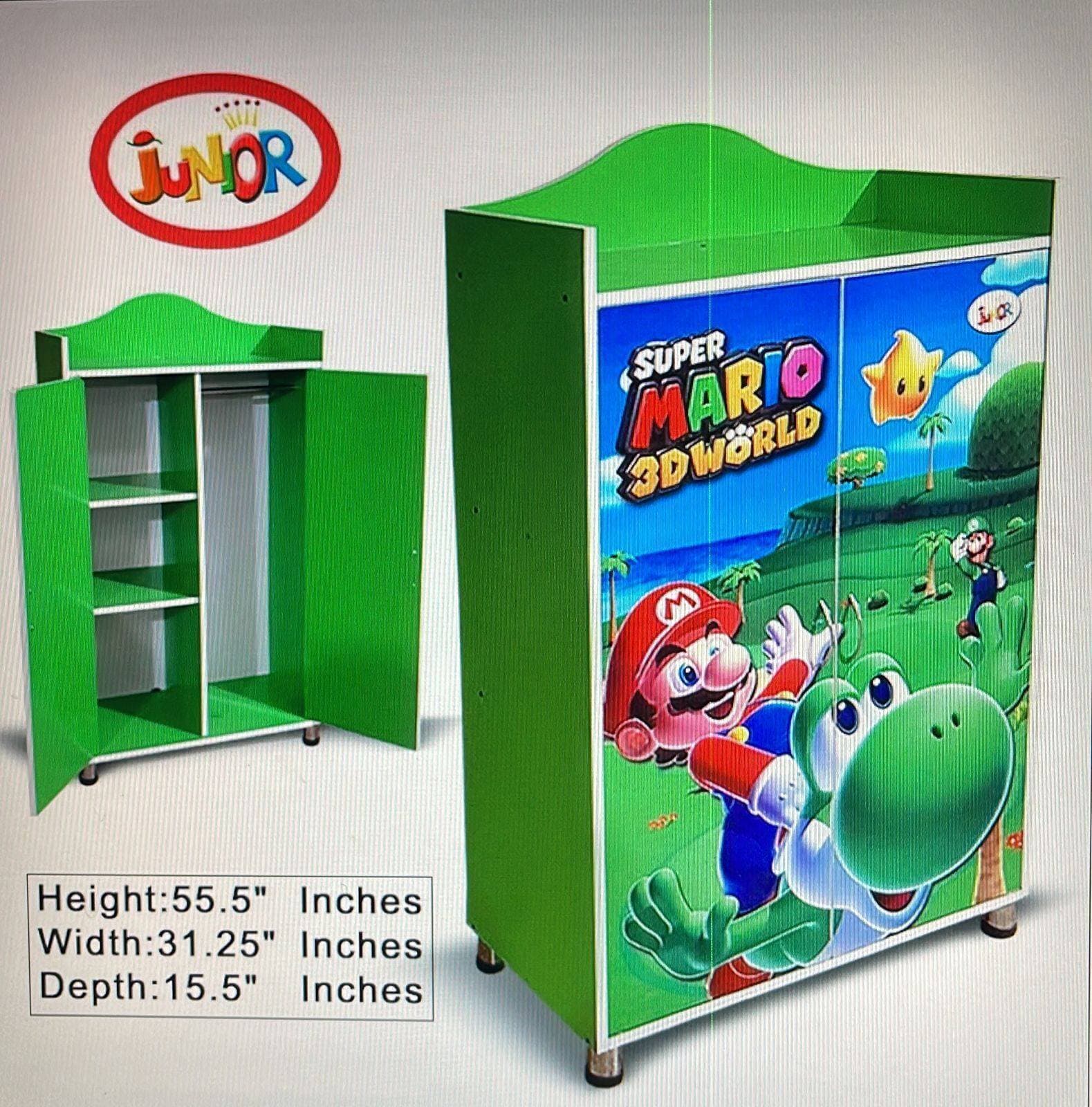 Junior  Kids Cupboard Almari - Green