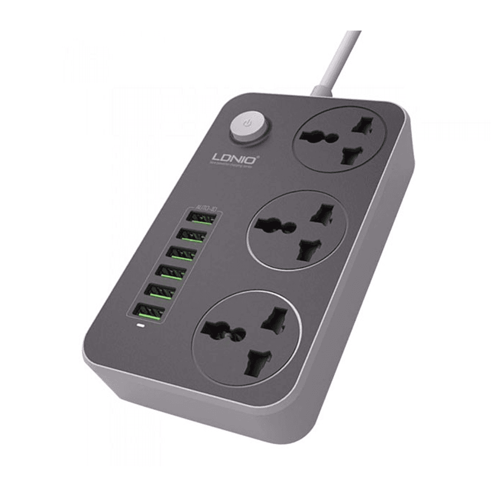 Electros Power Extension (6 Fast USB Ports + 3 Plugs)
