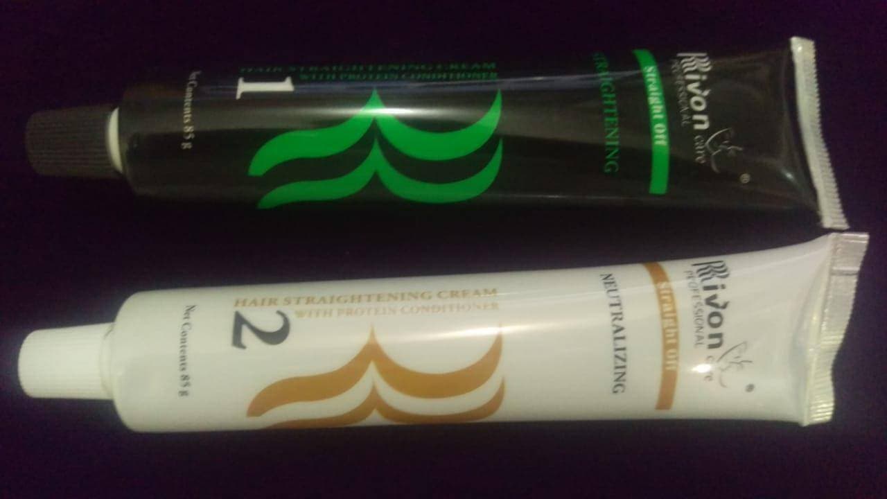 Rivon Hair Straightening Cream With Protein Conditioner 1 Piece