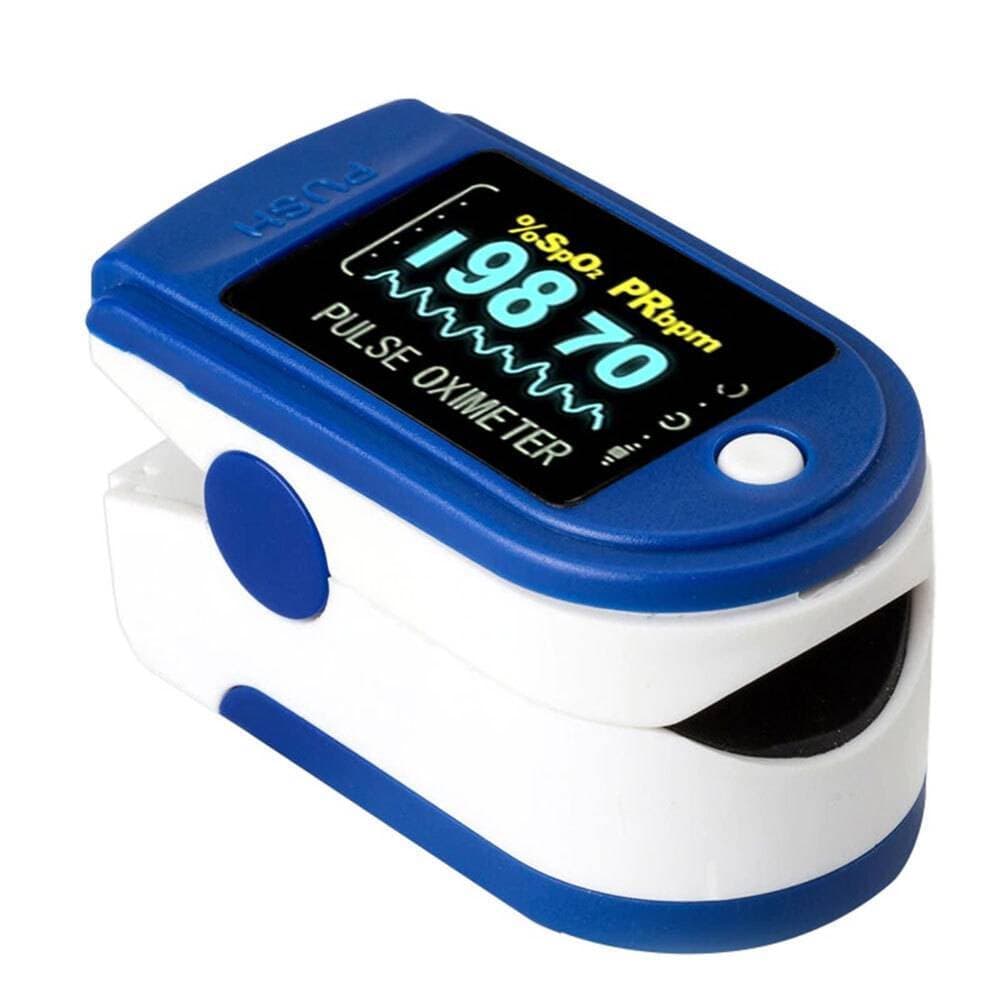 Fingerprint Pulse Oximeter OLED Display - Blue
