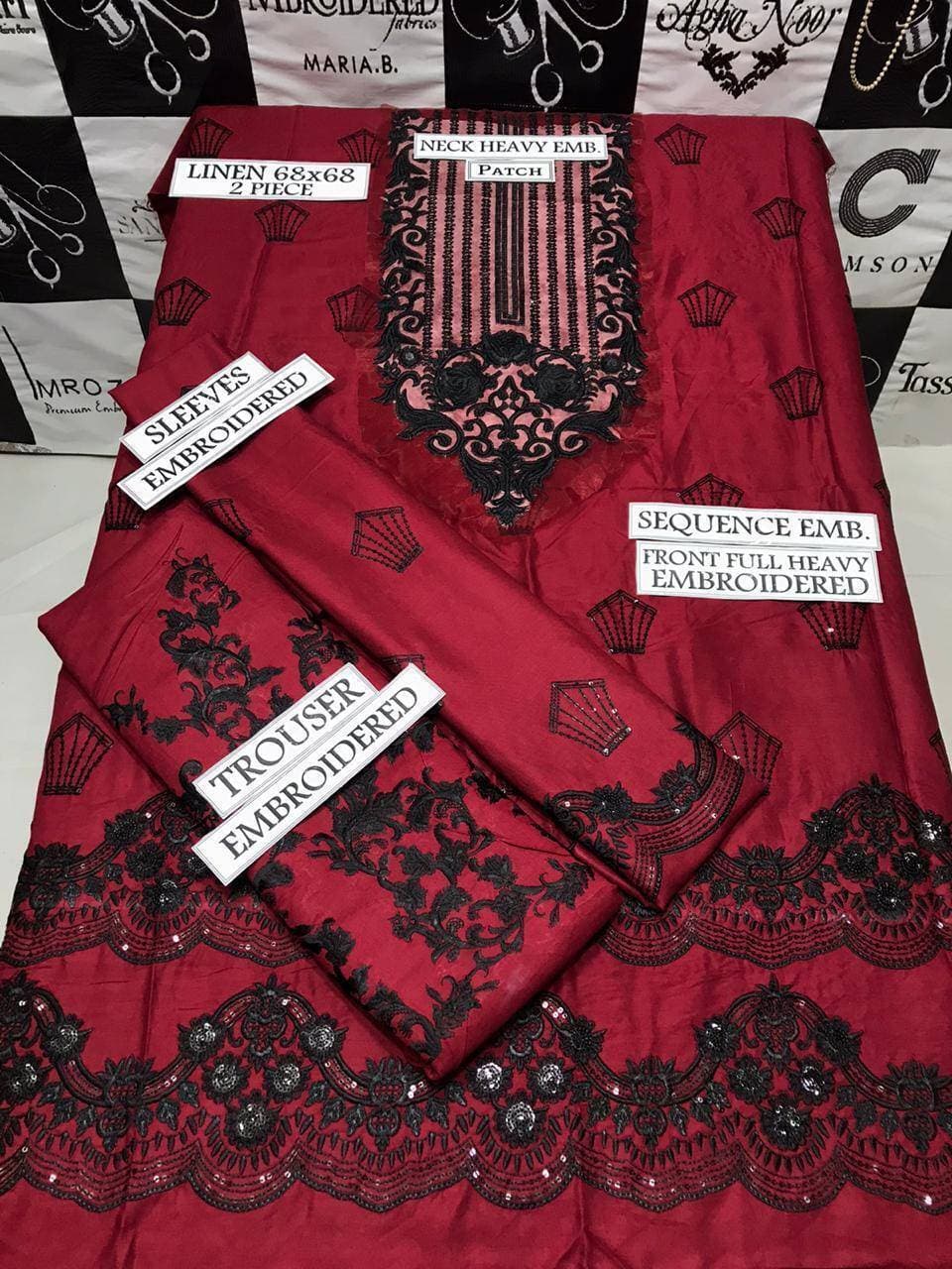 Women's Clothing Fashion Best Quality Unstitched Suit