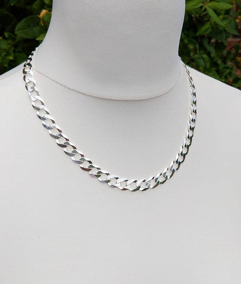 Massive Very Heavy Vintage Solid Silver Huge Neck Chain