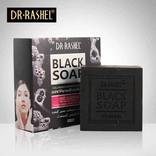 DR .RASHEL Charcoal Black Soap Deep Cleansing Soap 1 Piece