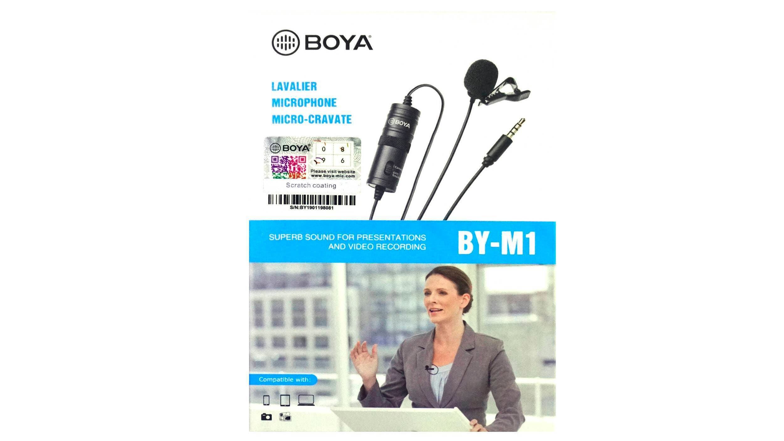Boya Mic M1 Lavalier Collar Microphone Dslr Camcorder