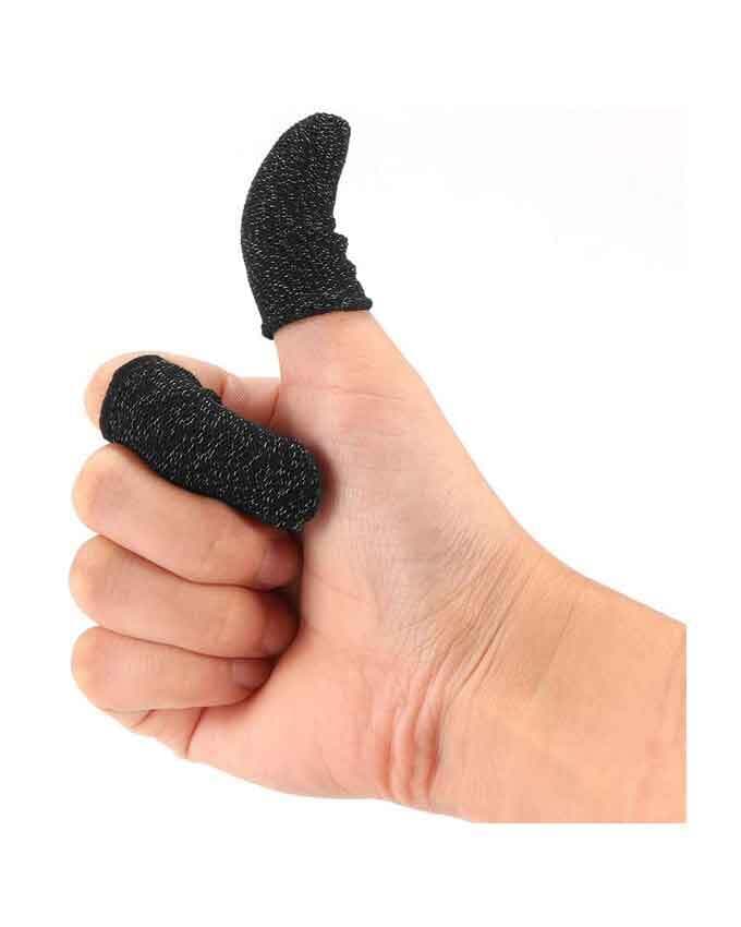 Mobile Game Sweat Prove Finger Gloves For Touch Screen - 1 Pair