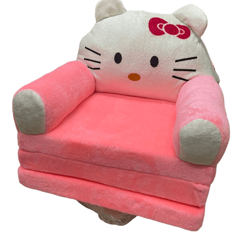 Multi-Function Folding Kids Sofa - Baby Pink