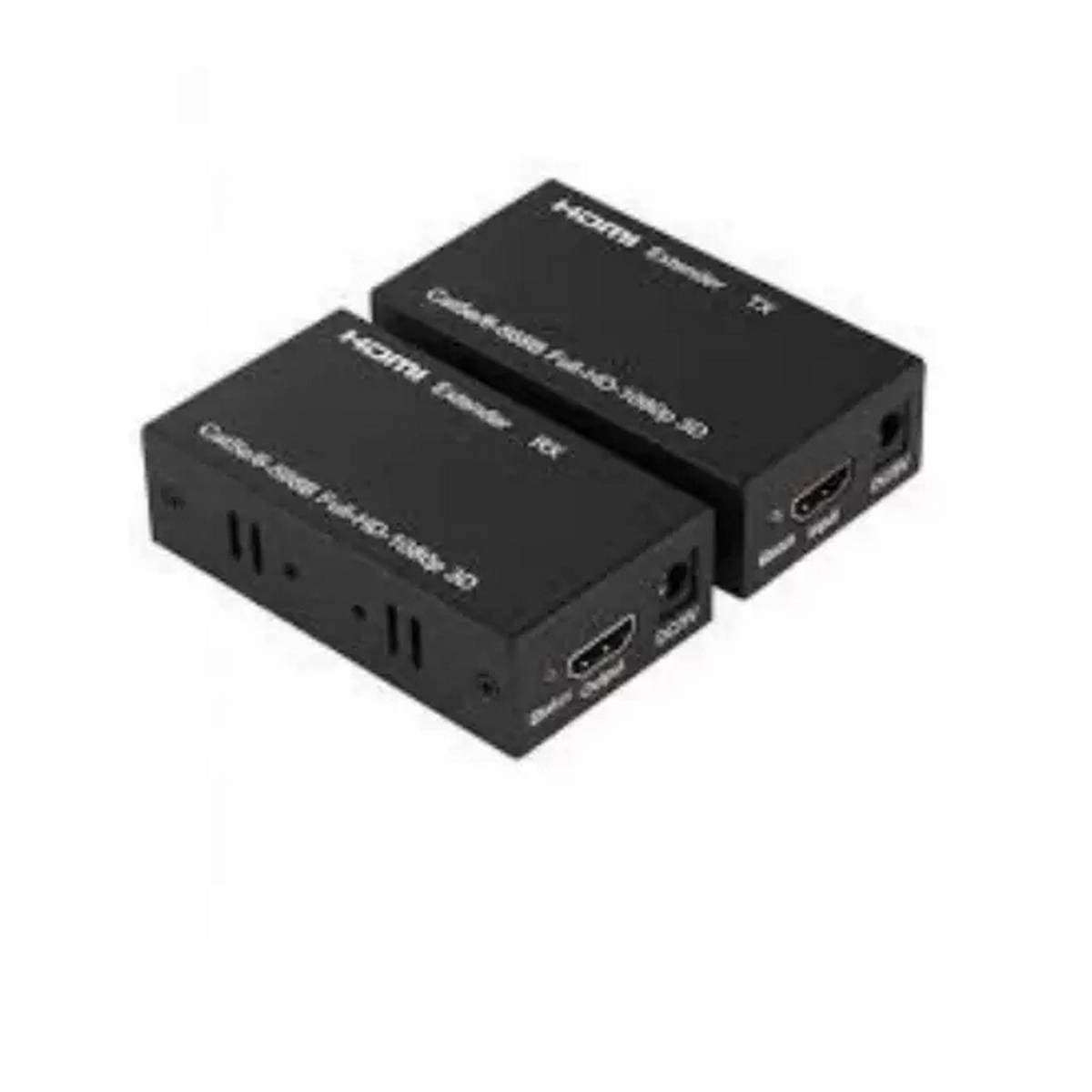 Hdmi Extender To Rj45 Over Cat 5E-6 Network Lan Ethernet Adapter - Black
