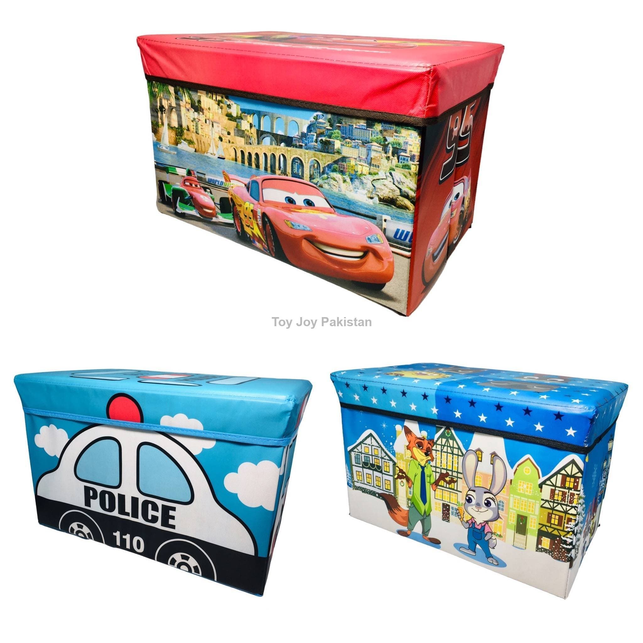 Kids Toy Box with Foldable Seat & Storage For Multi Purpose & Assorted Designs L22 x w12 x H12
