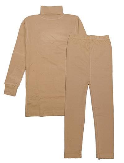 Kids High Neck Thermal Wear Suit - Skin