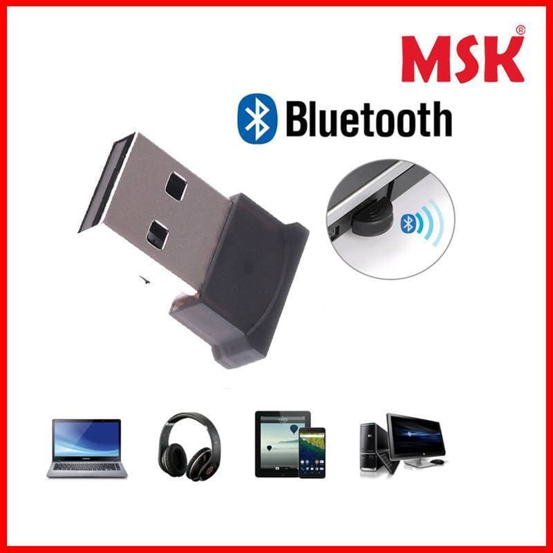 Mini USB Bluetooth Dongle Adapter For Pc Laptop Pc - Black