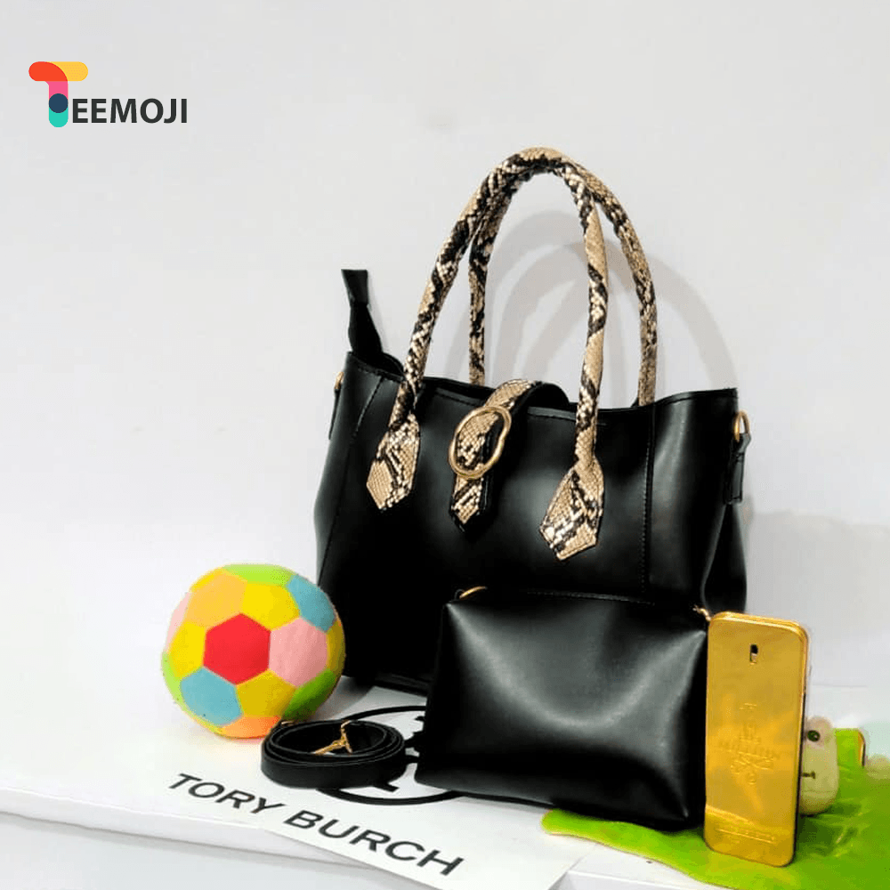 1-Set - Handbags for Women - Black