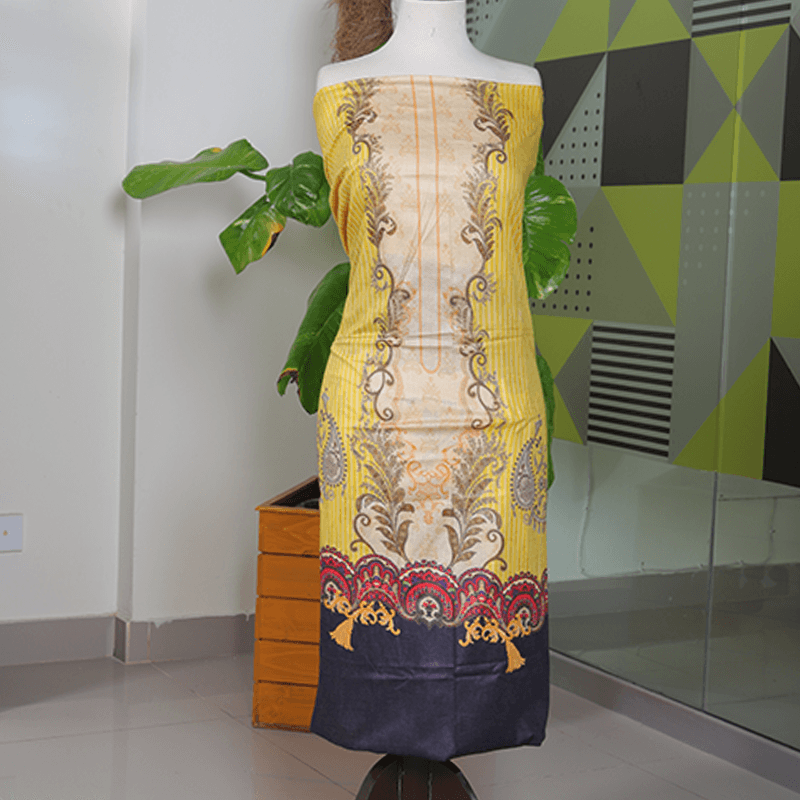 Teemoji 1 Piece Cotton Cambric Unstitched Kurti- CC-08