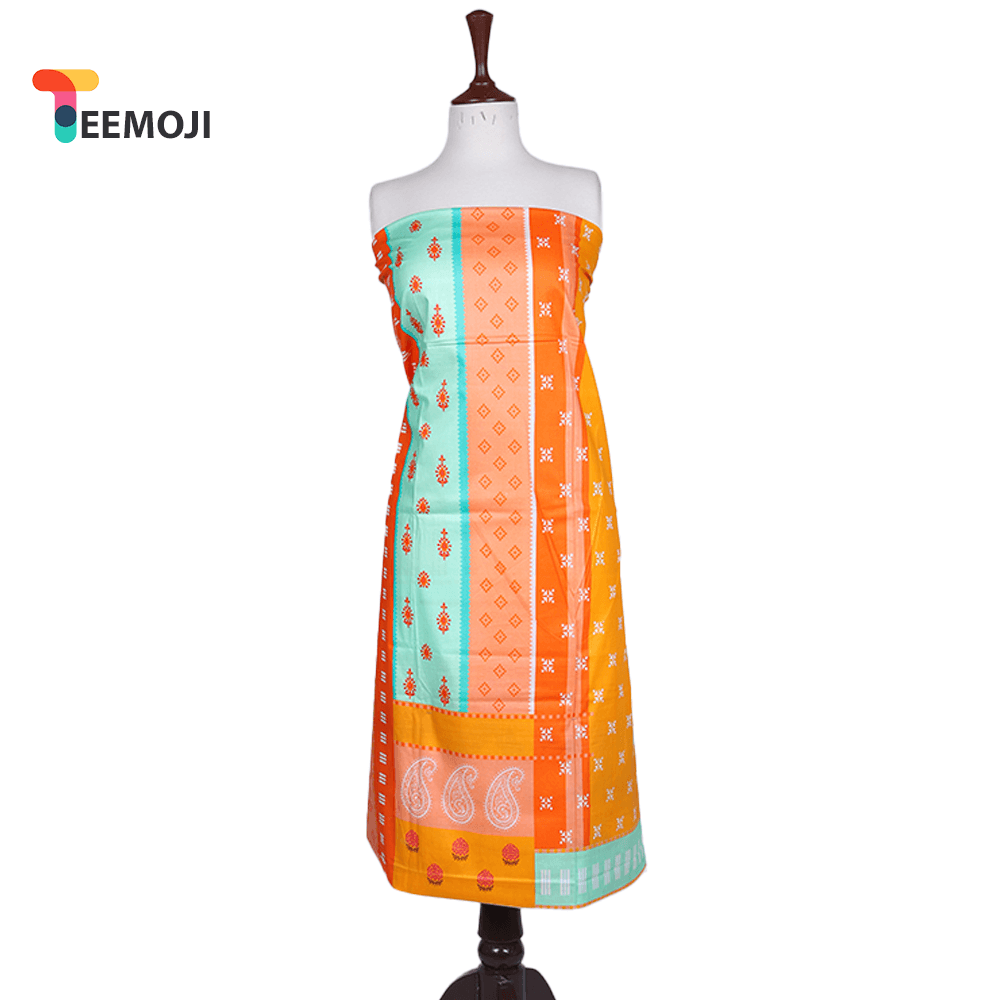 Teemoji 1 Piece Cotton Cambric Unstitched Kurti- CC-21