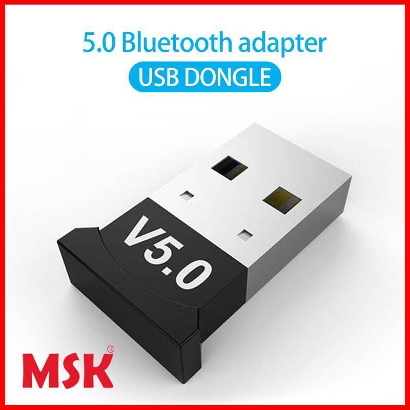 MSK USB Bluetooth 5.0 Wifi Dongle Adapter For Pc Laptop - Black