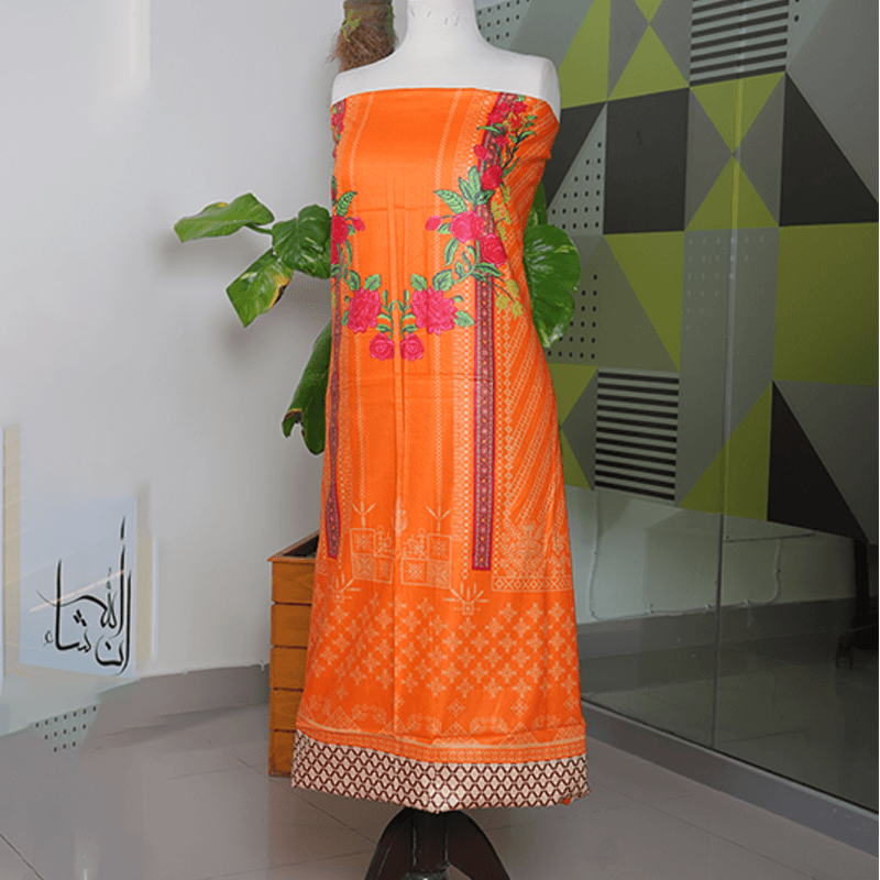 Teemoji 1 Piece Cotton Cambric Unstitched Kurti- CC-05