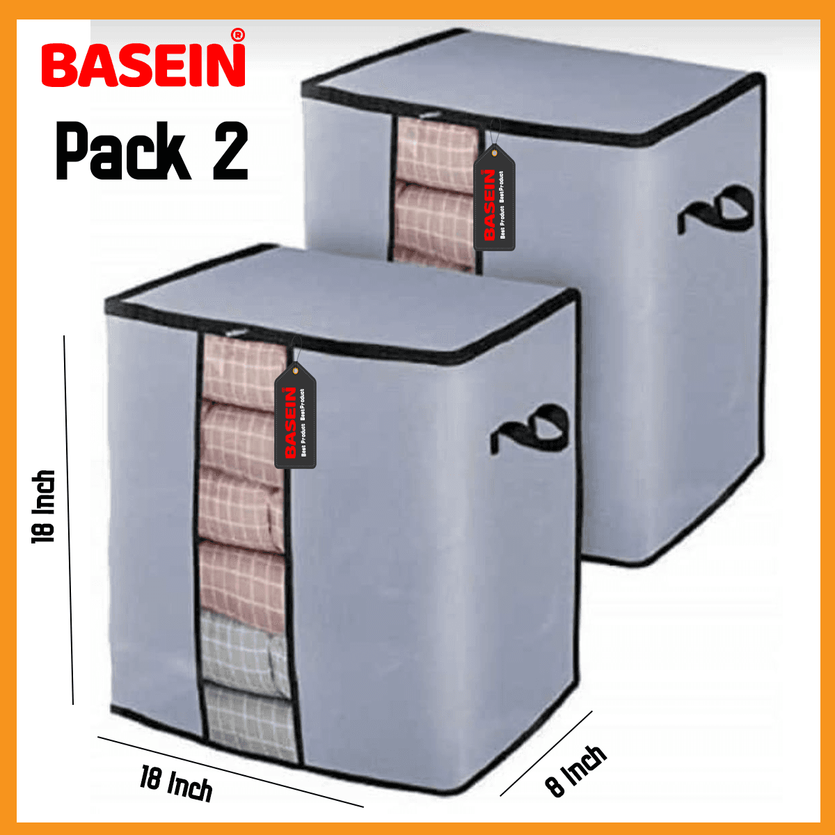 Pack 2 Large Clothes Storage Bags