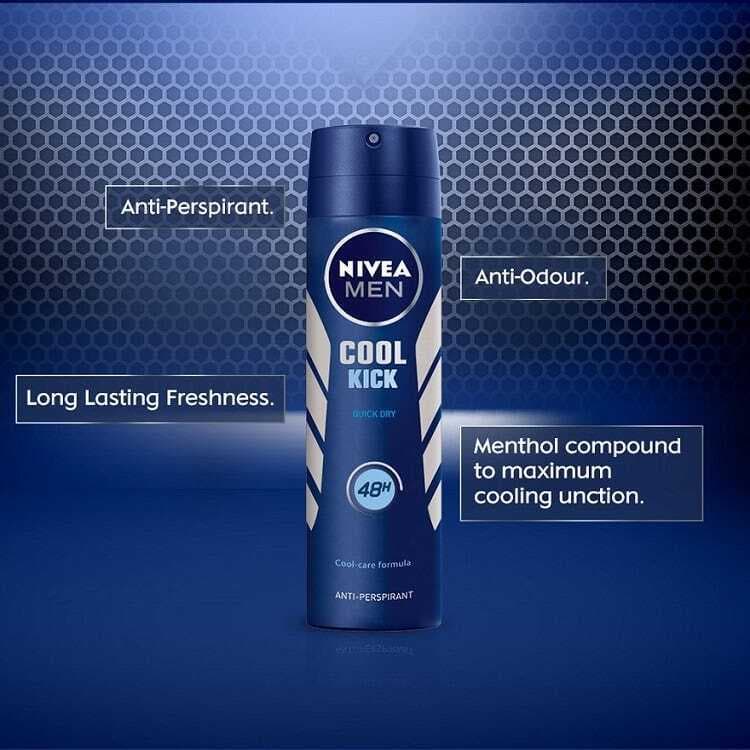 Body Spray Deodorants Cool Kick Quick Dry 150Ml