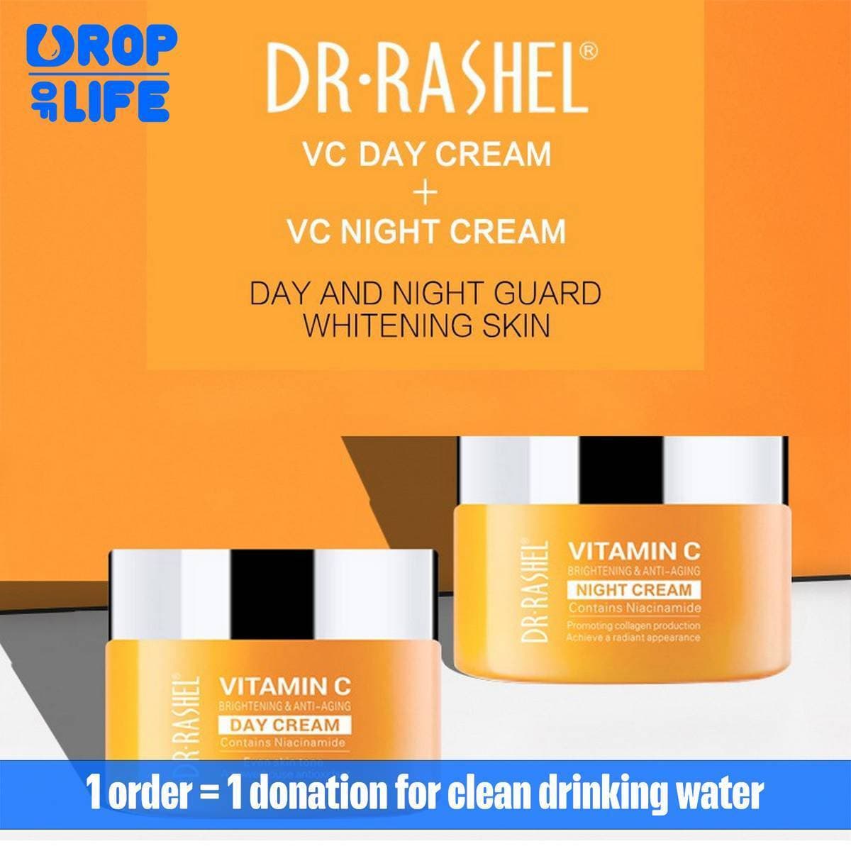 Vitamin C Day & Night Cream (Original) 2  Pcs