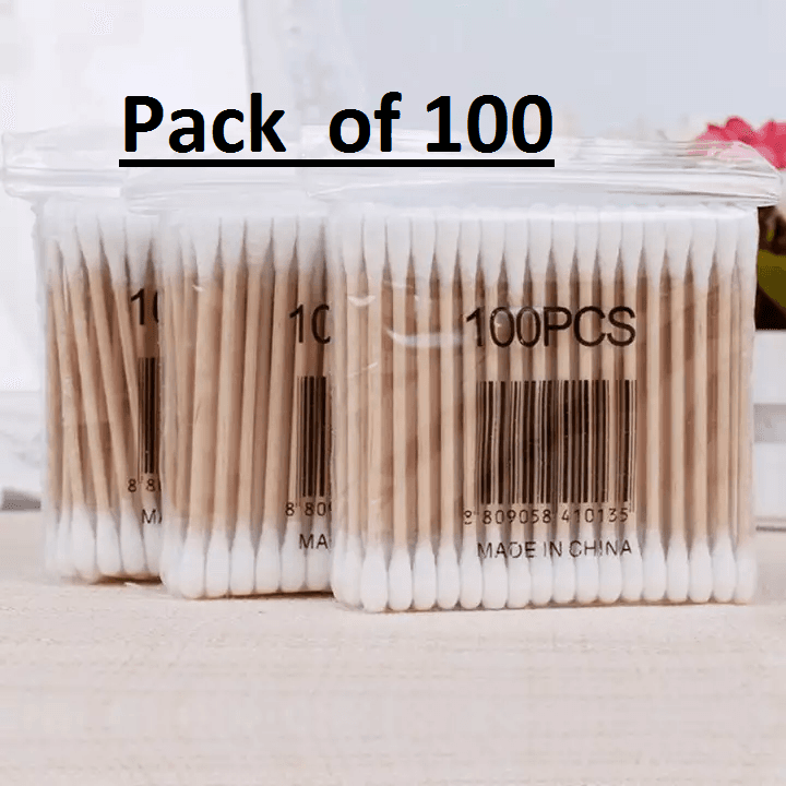 Cotton Buds (Pack of 100) • Soft Buds • Good Quality • Ear Cleaning Swabs