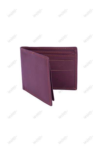 Geniune Plain Leather Wallet - Brown